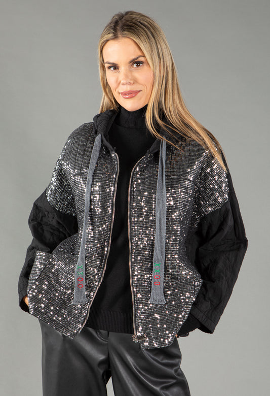 Sequin Quilted Jacket