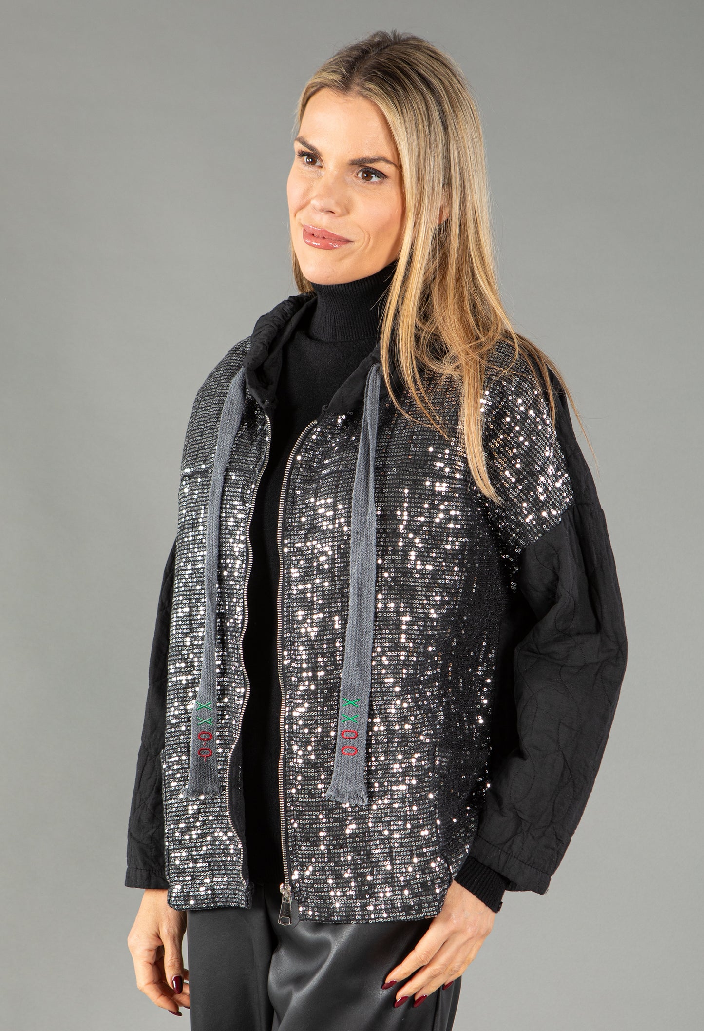 Sequin Quilted Jacket