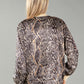 Snake Print Satin Jacket