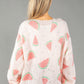 Watermelon Knit Pullover