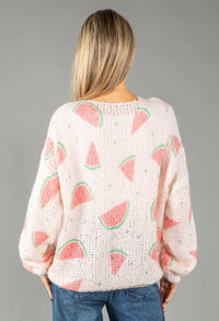 Watermelon Knit Pullover