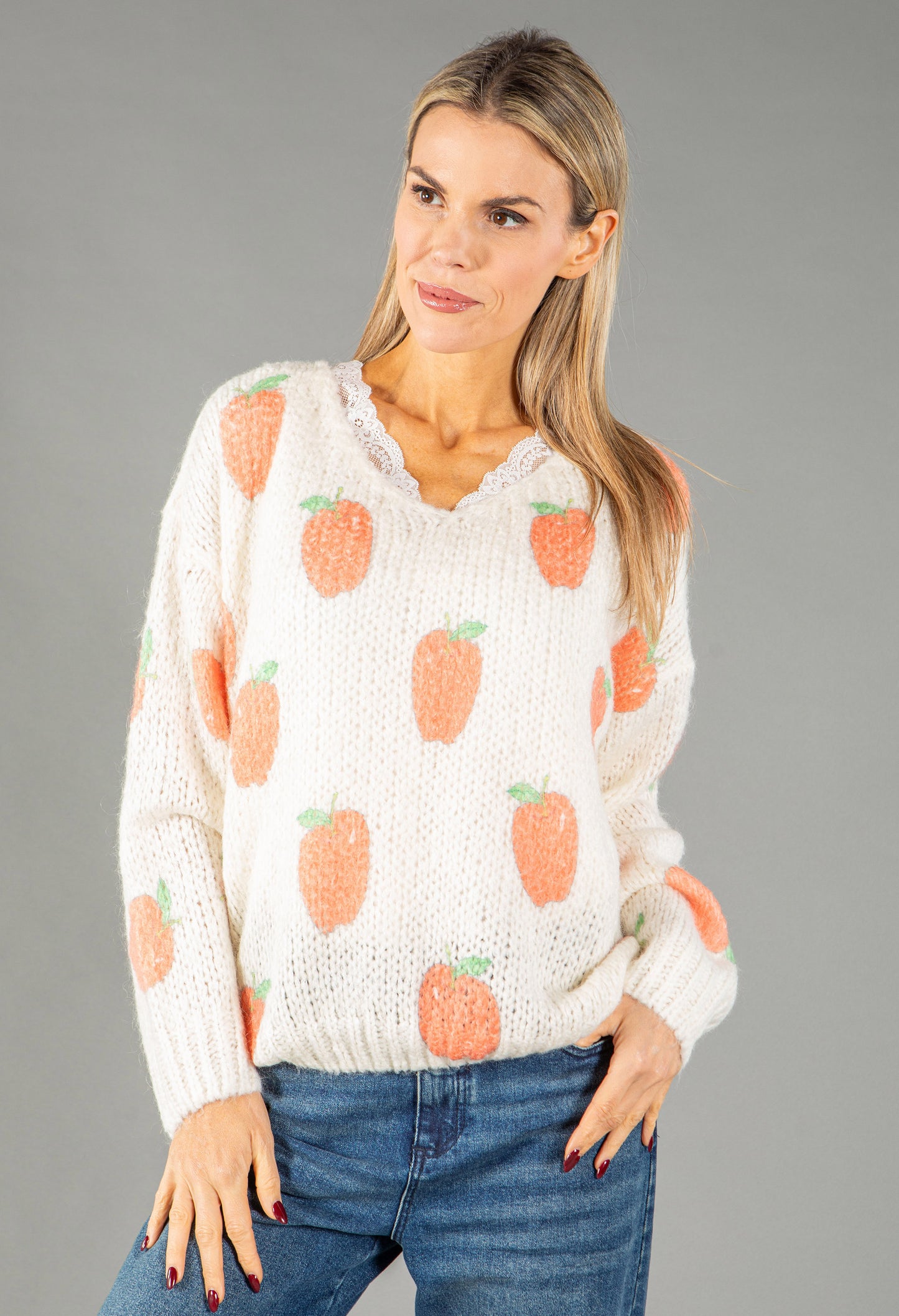 Apple Knit Pullover