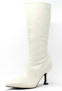 Slim Heel Knee High Boot