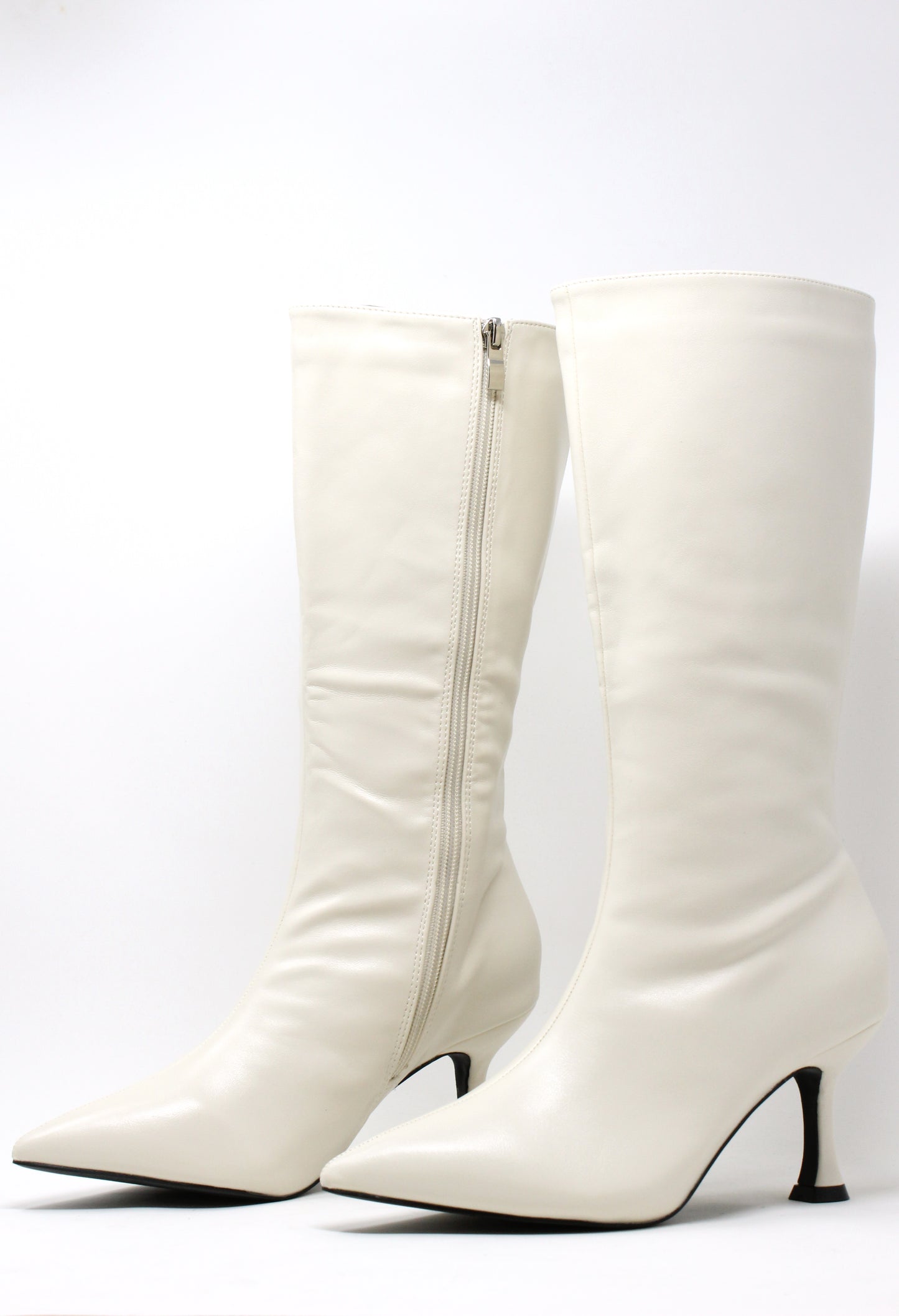 Slim Heel Knee High Boot