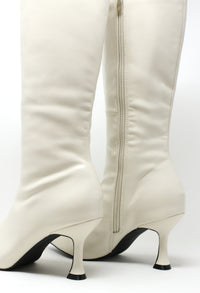 Slim Heel Knee High Boot