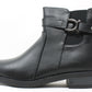 Steel Look Buckle Boot