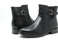 Steel Look Buckle Boot