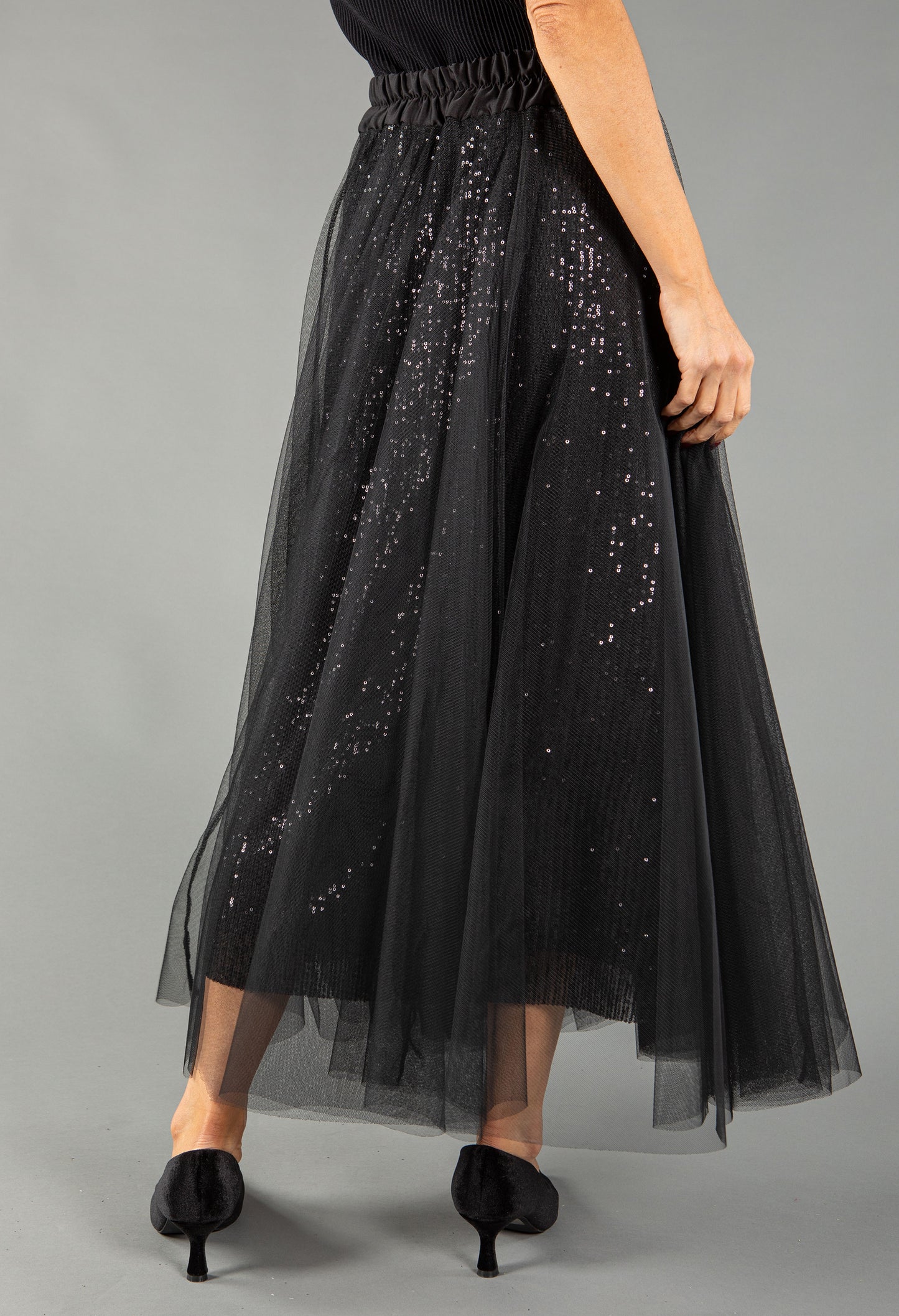 Sequin Tulle Skirt