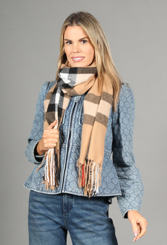 Soft Check Scarf