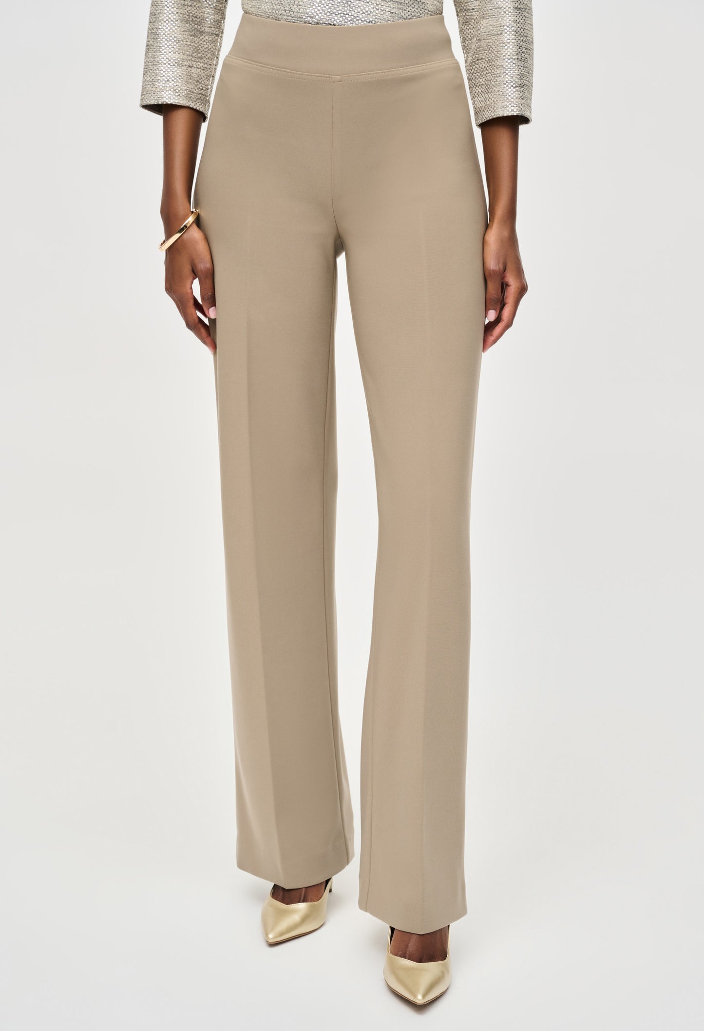 Flare High-Waisted Trousers