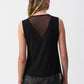 Mesh Panel Sleeveless Top