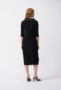 Midi Shift Dress With Pockets