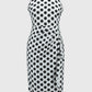 Polka-dot Halter Wrap Dress