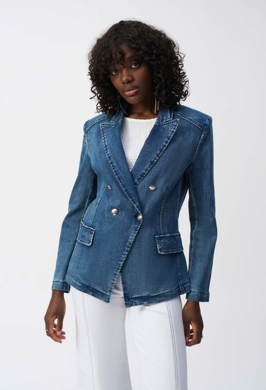 Double Breasted Denim Jacket