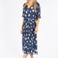 Plisse Pop Over Polka Dot Dress