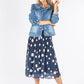 Plisse Pop Over Polka Dot Dress